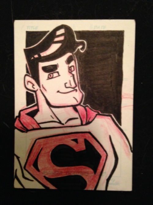 Please excuse the crappy photo quality.DC sketch cards!