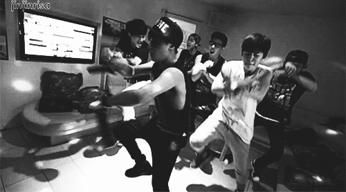 one-of-a-kind-kpop:  huang-zitao: Team B Gangnam Style☆  love these idiots so much ^^