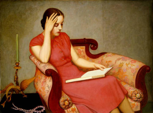 shapelywomen:  The Reader, by Claude Buck (1890 – 1974)