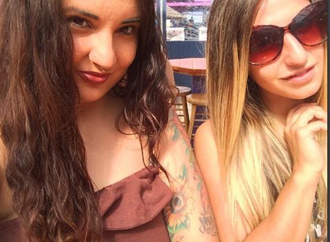 That&rsquo;s my best friend @xtinadaniellex3 #nolongerwhite  (at Martell&rsquo;s