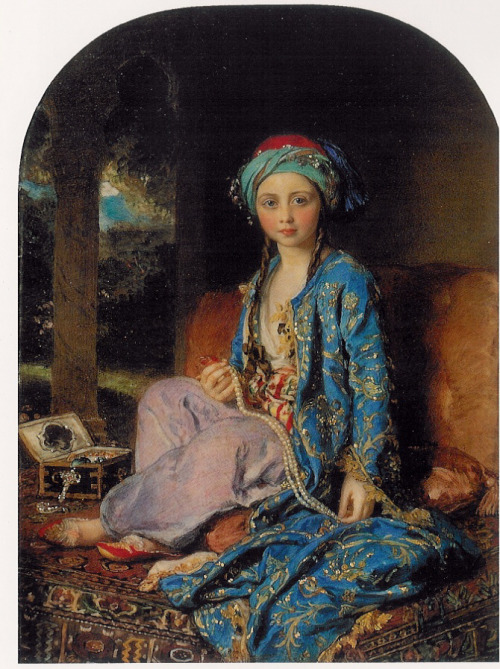 Crown Princess Victoria in Turkish costume by William Charles Ross, 1850