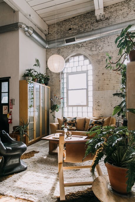 urbanjungle: Loft in old textile factory in Philadelphia, Pennslyvania.