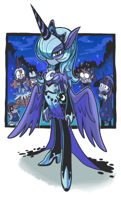 themizerychick:  Humanized Princess Luna.