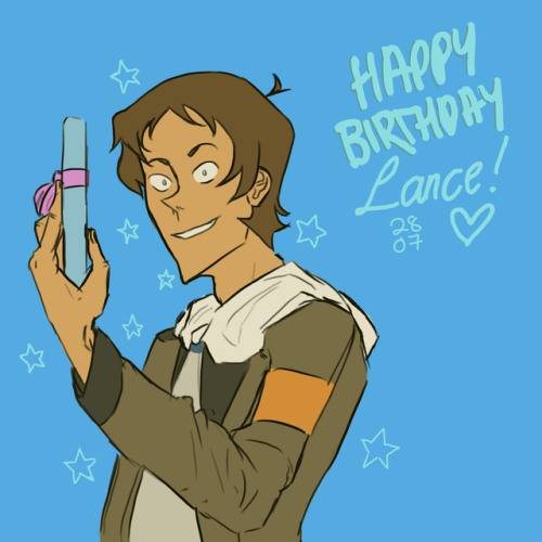 Happy Birthday to the best boy in the universe! ^ ^ <3 Have a Lance art dump in celebration!