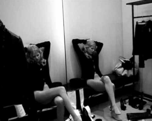 danielallenc:  fitting room follies lara stone baptiste giabiconi karl lagerfeld chanel 2009 