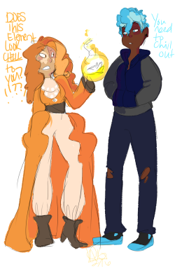 Delvg:  My Oc, Monarch, And @Jen-Iii ‘S Oc, Flare!We Were Talking About Our Fire