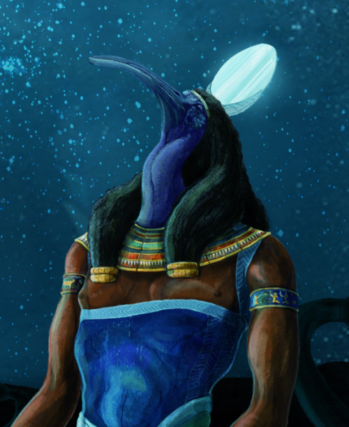 amaryan:  Thoth, lunar god of wisdom, writing, magic, and tons of other things. (+ detail)  Damn, it