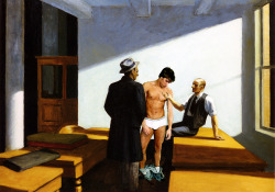 mainepoet: back2briefs:  Someone buy me this painting, please!   Standing tighty whities in a work of art. 