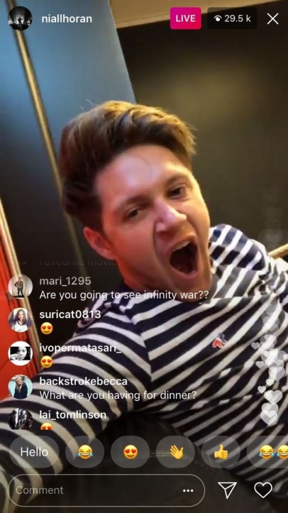 ftstylan:niall’s insta live on april 25: a short story
