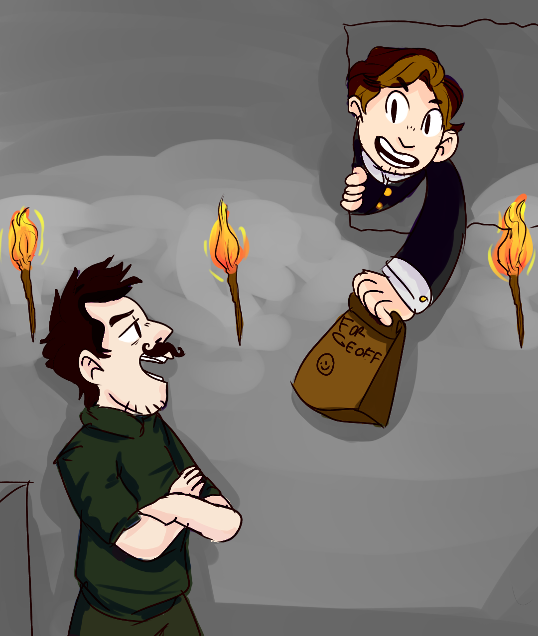 smallavery:  hey geoff wow ur late ryan 