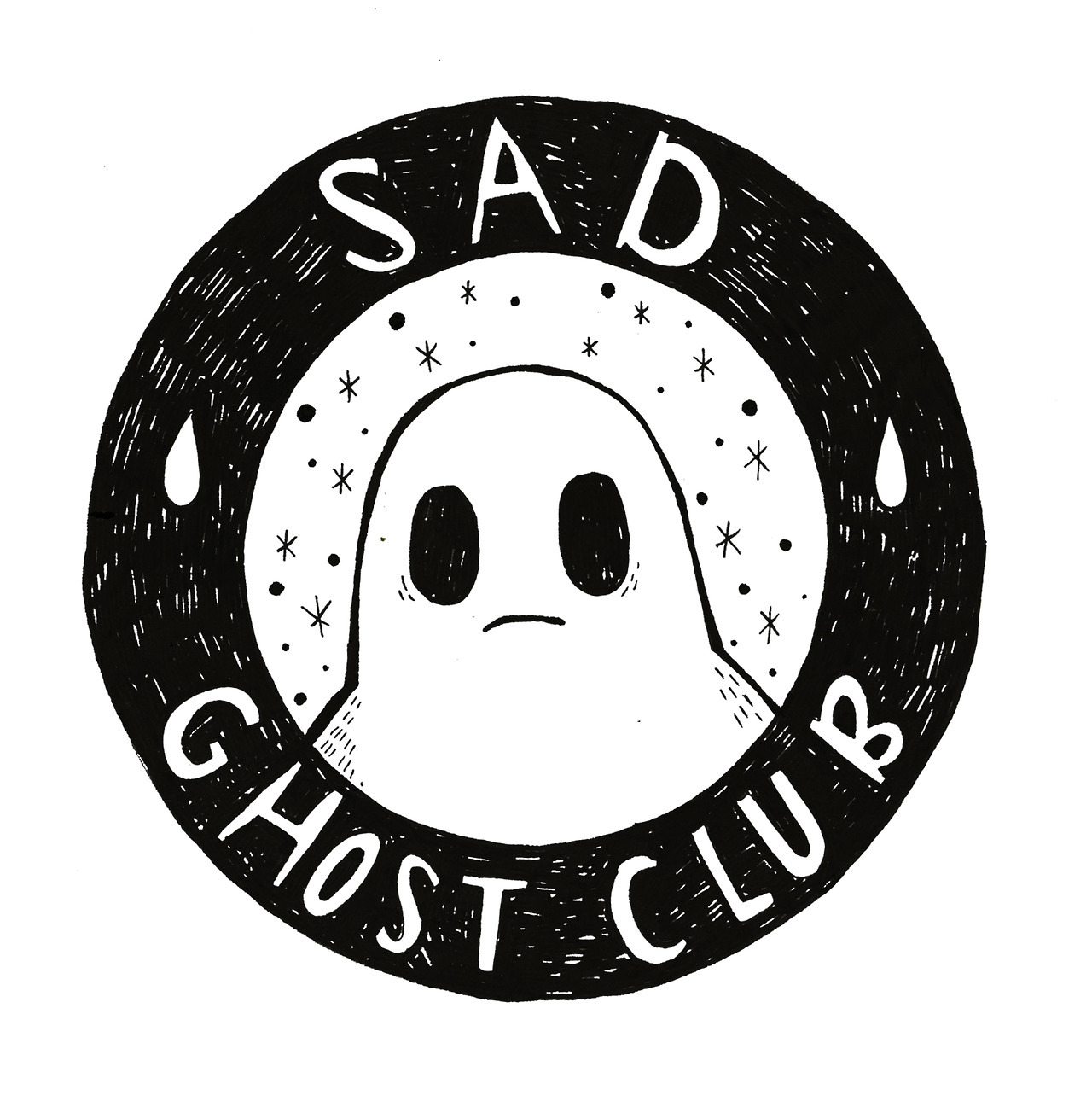 1000drawings:  sad ghost club  by Lize meddings