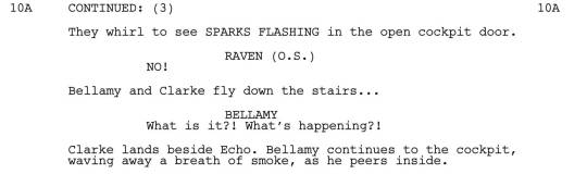 Welcome back to another hiatus Wednesday. To start us off, here’s the first scene from “Praimfaya” by Jason Rothenberg. Enjoy!