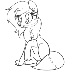 blujetink:I was supposed to draw a pone but this happened .-.Cute~ :3