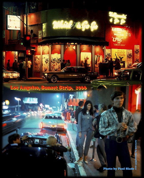 Los Angeles Nightlife 1966 - It’s all happening in front of the Whisky a Go Go club on Sunstet