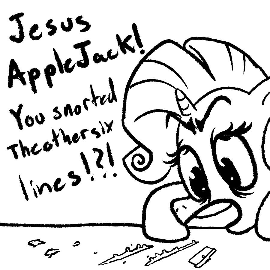 chongotheartist:  Rarity and Apple Jack would make the cutest couple.