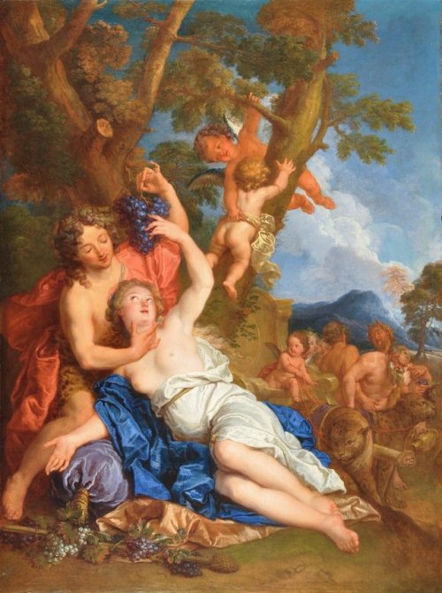 hildegardavon:François Marot, 1666-1719Bacchus and Ariadne on the Island of Naxos, n/d, oil o