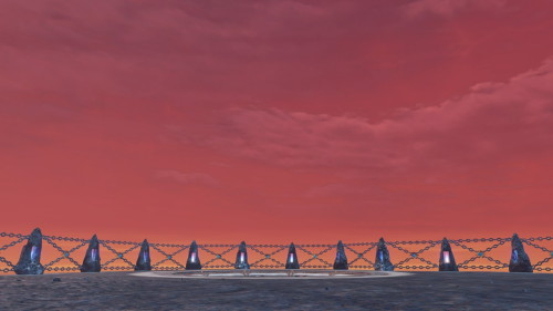 The red sky of Prison Island.