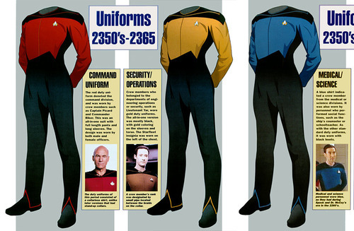 Star trek uniform changes