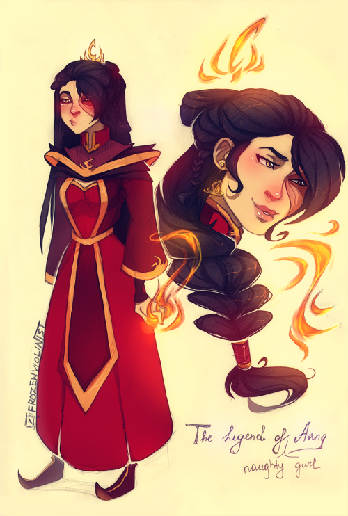 frozenviolinist:love them <3 girlish Aang and Zuko <3