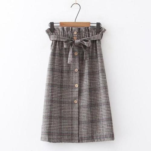 High Waist Bow Plaid Split Skirt starts at $25.90 ✨✨ I like this one. What about you? 