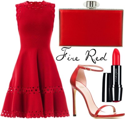 Fire Red by missloulouxx featuring high heel shoes
Alaïa cutout bodycon dress / Stuart Weitzman high heel shoes / Judith Leiber satin purse / Lancôme lancome lipstick