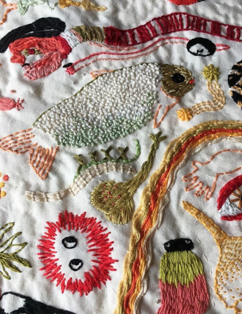 sleepnoises:i am in love with jillian tamaki’s quilts!