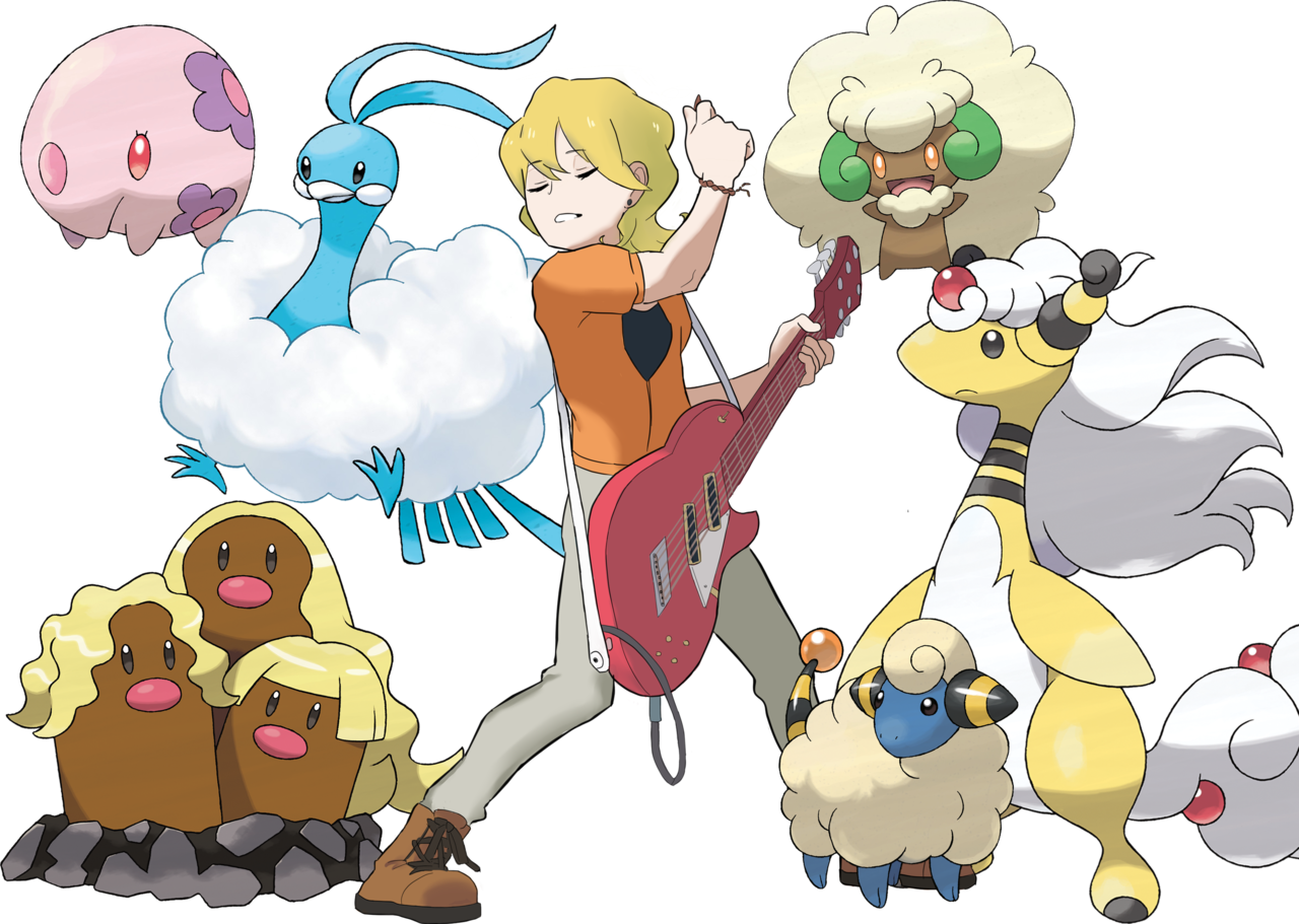 kusajo:  oh i forgot to post this herei shamelessly traced the guitarist NPC art