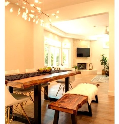 Dining Room Los Angeles Inspiration For A Mid-sized Scandinavian Light Wood Floor And Beige Floor Kitchen/dining