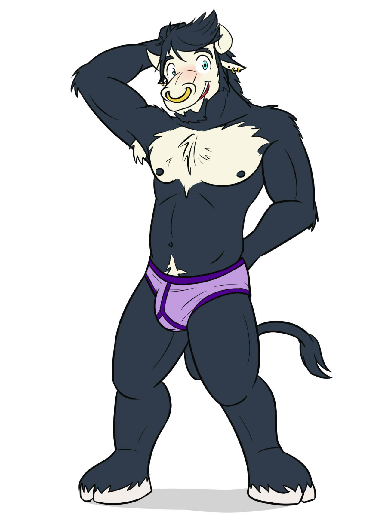 Fynn the Tauren.  This guy drew Fuze Hyena really good, so I decided to draw his