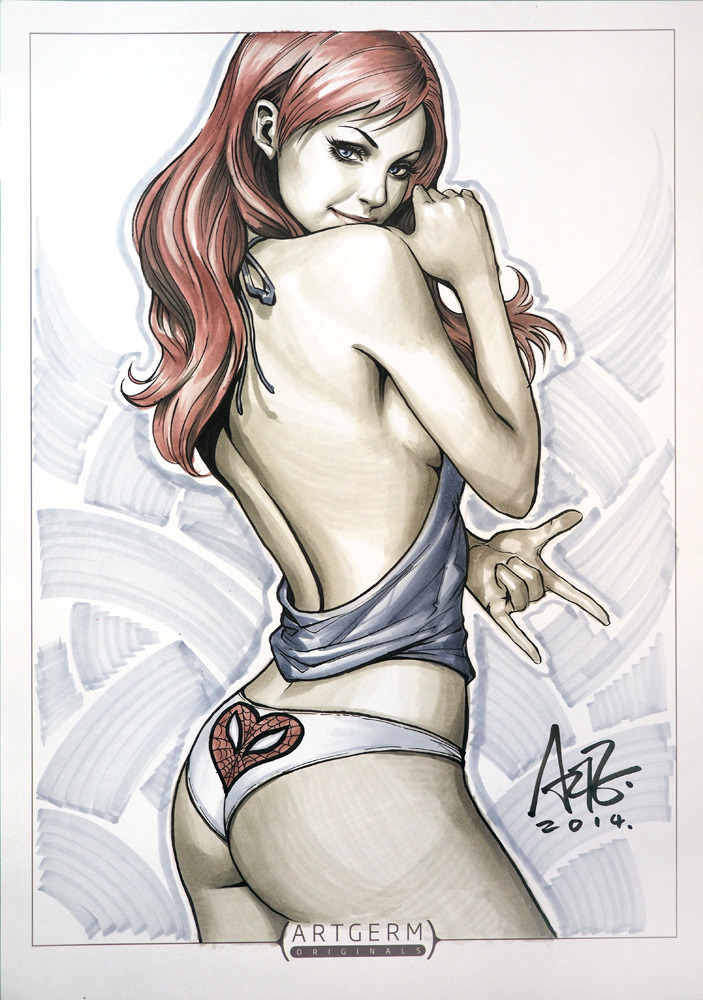 pinupgirlsart:  Mary Jane Commission by Artgerm 