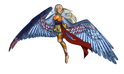 HARPIX!! wings are super fun but also evillore and design notes belowSo just like Sirenix, Harpix is