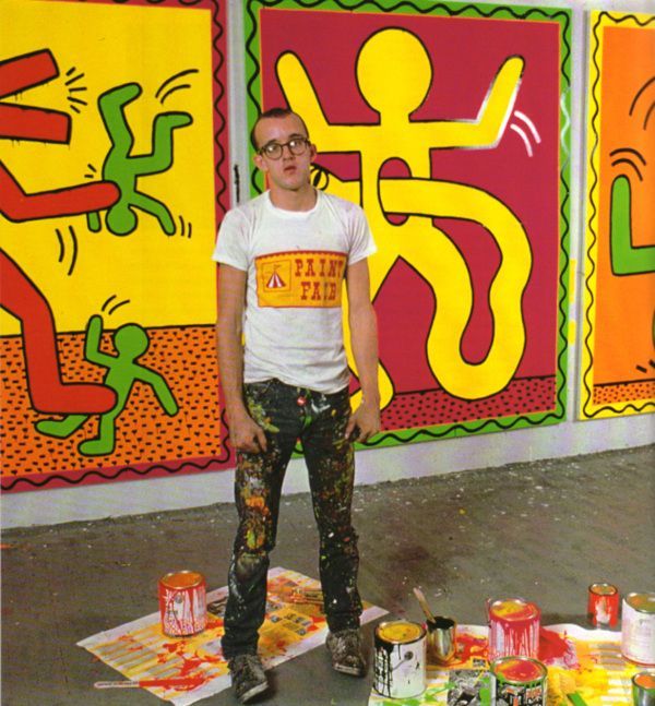   Keith Haring / Photographed in his Studio by Allan Tannenbaum / 1982  