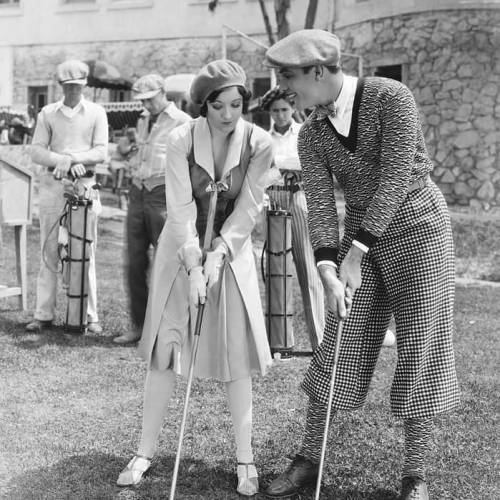 Joan Crawford & William Haines in the movie Spring Fever, 1927. Did you watch this movie?#hist