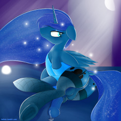 twiren:  Futa edit of http://twiren.tumblr.com/post/144771746606/finally-complete-luna-in-stockings-is-here 