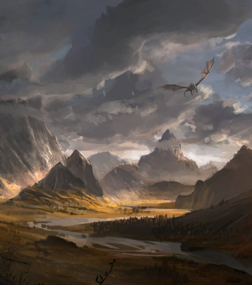 cinemagorgeous:  Tributes to the beautiful world of SKYRIM by artist Michal Kus. 