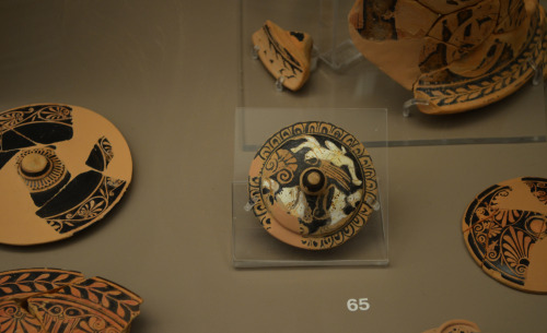 greek-museums:Archaeological Museum of Brauron:Fragments from vessels dedicated to the sanctuary (mo