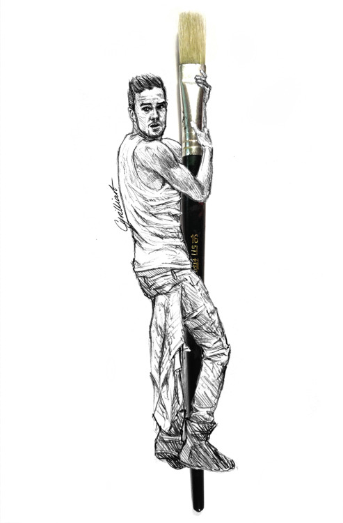 cyrilliart:  LIAM, GET DOWN FROM THERE. THAT IS NOT A TOY  My contribution to the 1DAC  