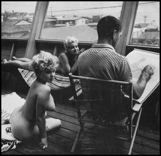 mysterygirlvintage:Jack Leynnwood &amp; friends • Photo by Ron VogelAdam vol.