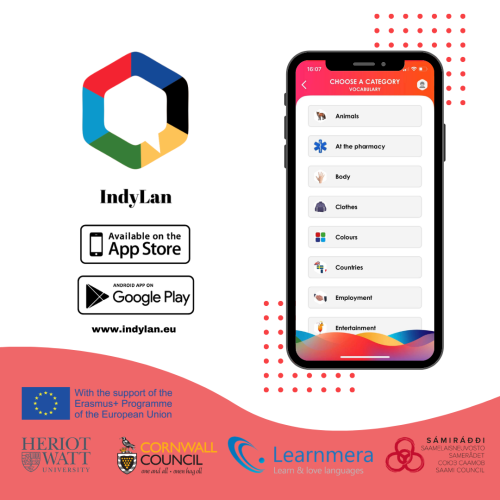 IndyLan is an application for learning some of the Europe’s endangered languages and about the cultu