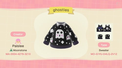 amandacrossing: i present 2 u some ghostie sweaters i wanted a cute pastel one but also i wante