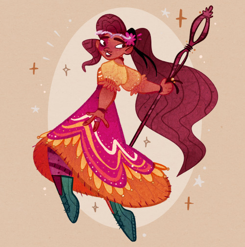 buttercup-bug:character design commissions for a very lovely customer’s DND girls, Estelle the