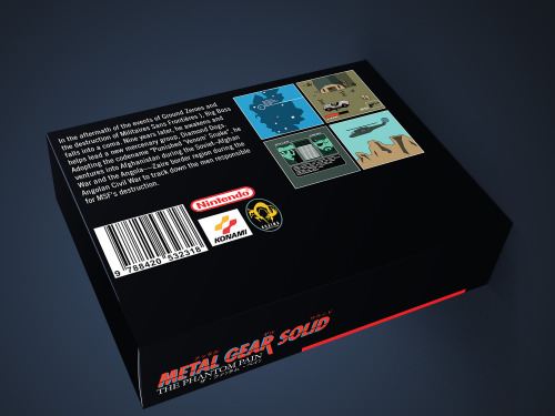 I decided to design a Metal Gear Solid 5 SNES box.