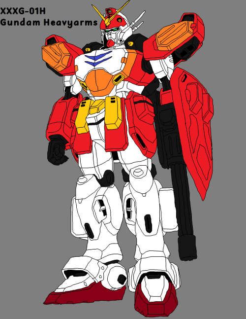 bellasar: Todays art is my drawing of the Gundam Heavyarms from Gundam Wing!