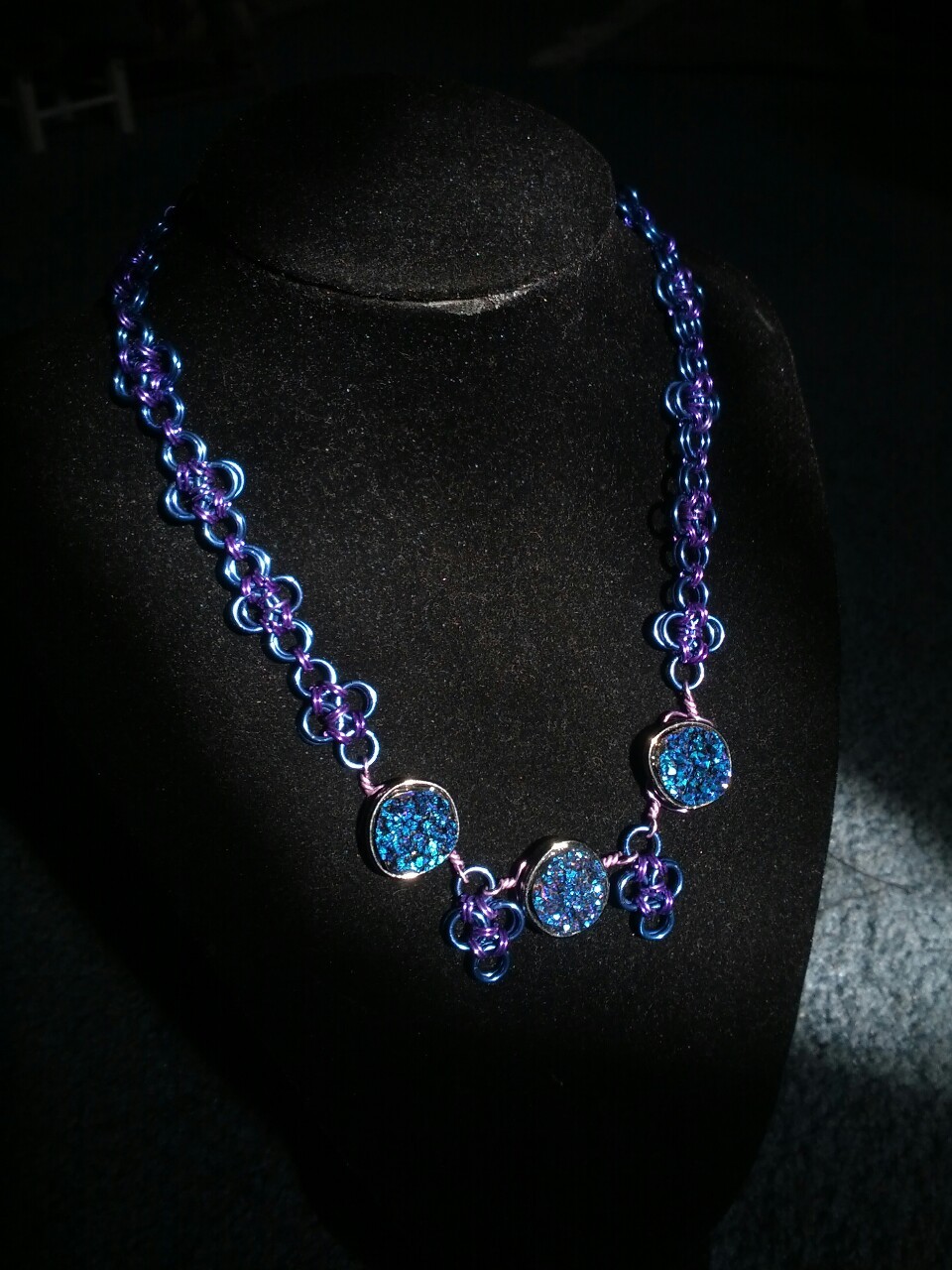 Better picture of the necklace I finished last night. Still nor sure about adding