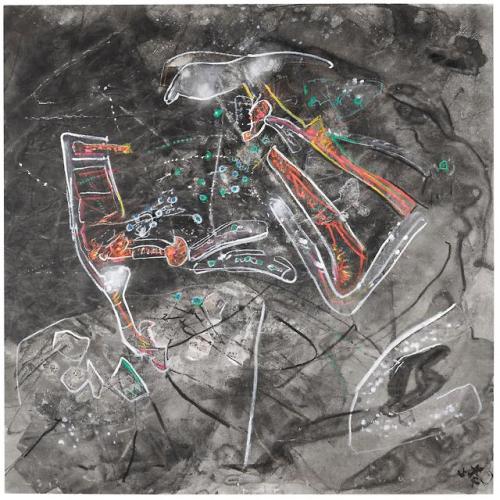 theegoist:Roberto Matta (Chilean, 1911-2002) - Anti-reponses, oil, acrylic and spray paint on canvas