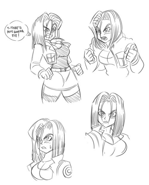 Just some practice sketches of Princess Trunks.