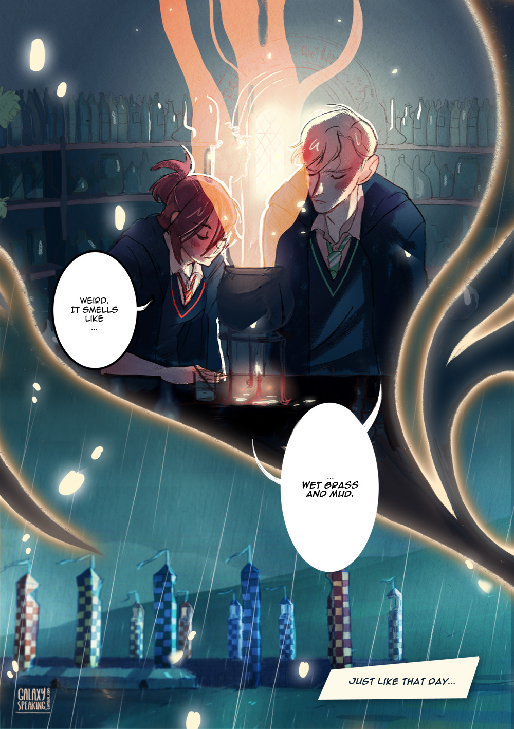 galaxyspeaking:   Amortentia, a Scorpius / Rose comic : page VI / VI  Yes ! I did