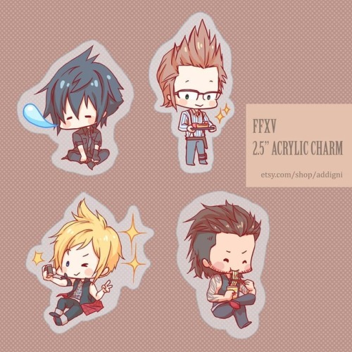 Preorder of #FFXV 2.5" clear acrylic charm now available on my etsy store! Plus Black Friday SA