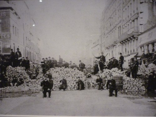 revolutionaryhopes:  gramscislashlenin:  Communards at the barricades, Paris 1871.  Beneath the cobblestones… 