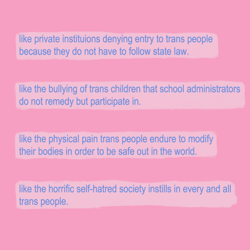 imlizy: vitariesocks:  Listen. Read. Educate yourselves. If you are unaware, fix that. Do not be complicit in the societal and legal oppression of transgender Americans.   the average lifespan of trans people being 30 years is not accurate; that is the